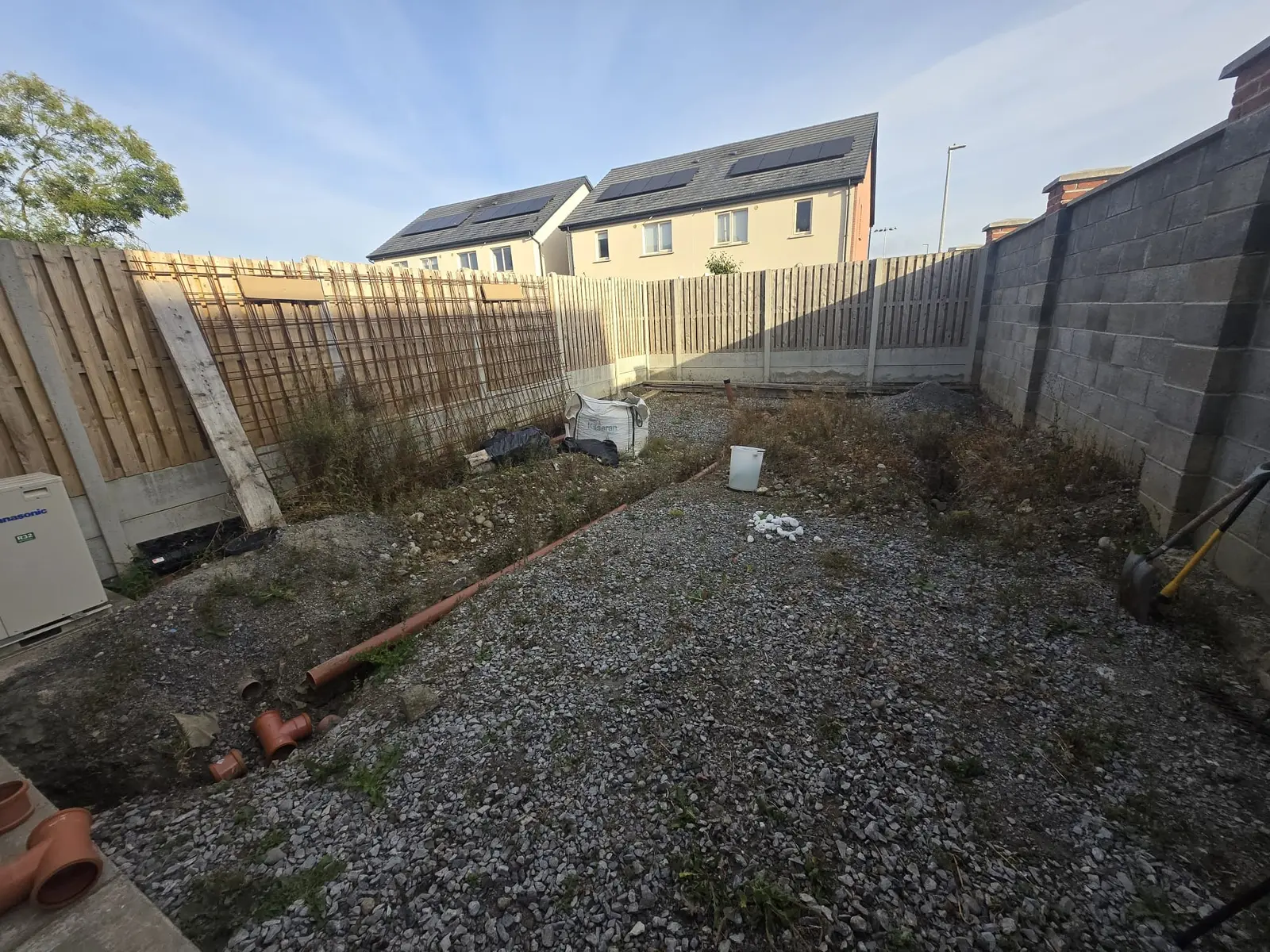 Porcelain Patio Groundwork project by Allsurface Groundworks in County Kildare